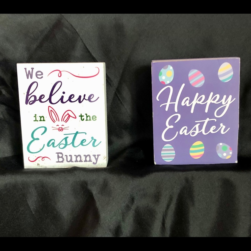 ❌SOLD❌ 4-Pc. Easter/Spring Block Set, NWOT - Picture 8 of 16